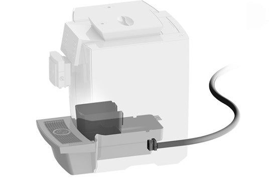 Coffee grounds disposal/drip drain set for X line