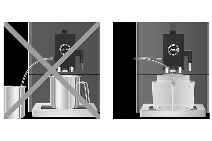 Container for milk system cleaning